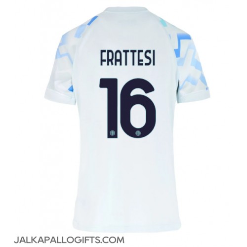 Inter Milan Davide Frattesi #16 Vieraspaita Naiset 2025-26 Lyhythihainen Inter Milan Davide Frattesi #16 Vieraspaita Naiset 2025-26 Lyhythihainen